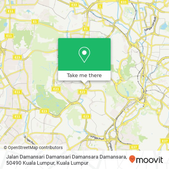 Peta Jalan Damansari Damansari Damansara Damansara, 50490 Kuala Lumpur