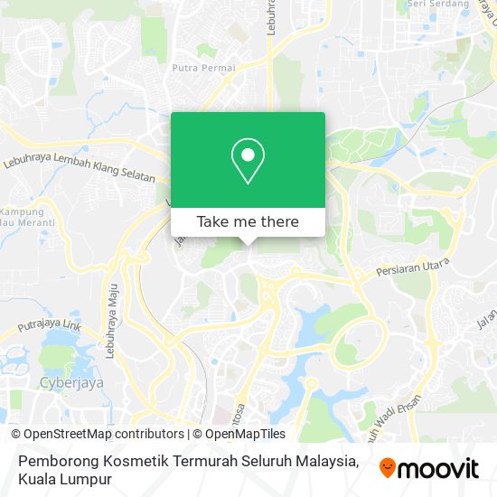 Pemborong Kosmetik Termurah Seluruh Malaysia map