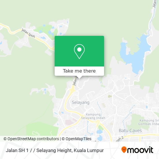 Jalan SH 1 / / Selayang Height map