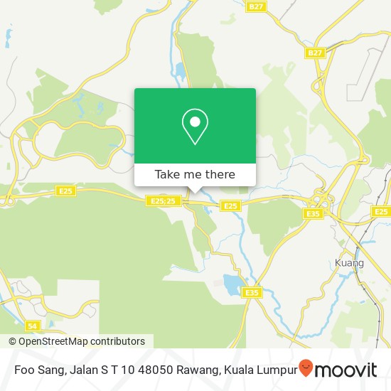 Peta Foo Sang, Jalan S T 10 48050 Rawang
