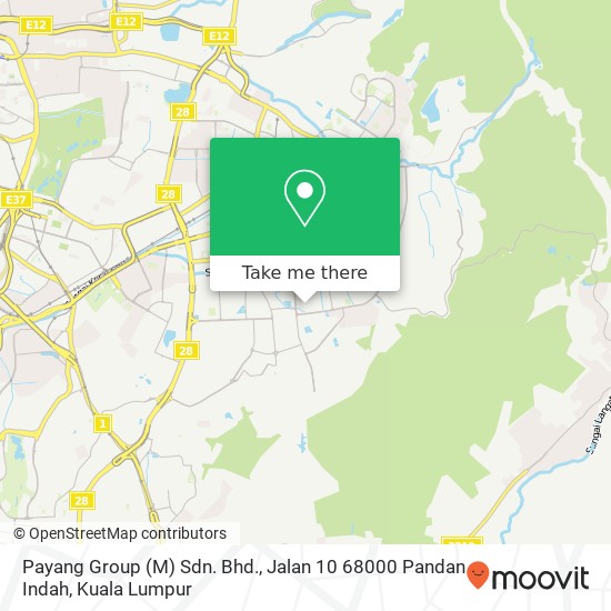 Payang Group (M) Sdn. Bhd., Jalan 10 68000 Pandan Indah map