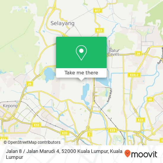 Jalan 8 / Jalan Marudi 4, 52000 Kuala Lumpur map