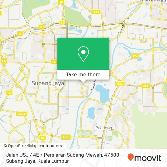 Jalan USJ / 4E / Persiaran Subang Mewah, 47500 Subang Jaya map