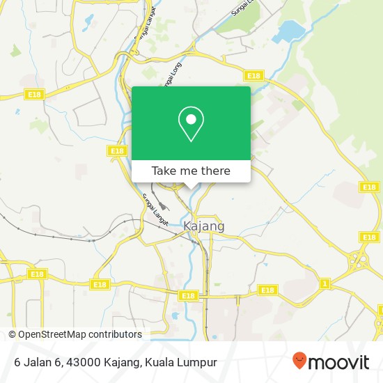 Peta 6 Jalan 6, 43000 Kajang