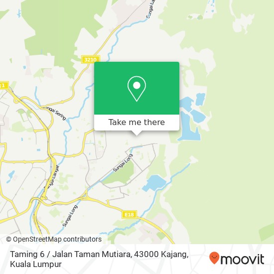 Taming 6 / Jalan Taman Mutiara, 43000 Kajang map