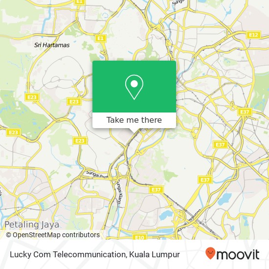 Lucky Com Telecommunication map