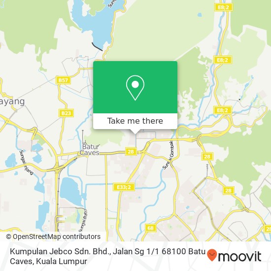 Kumpulan Jebco Sdn. Bhd., Jalan Sg 1 / 1 68100 Batu Caves map