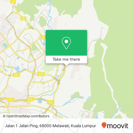 Jalan 1 Jalan Ping, 68000 Melawati map