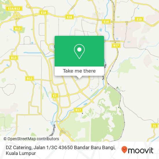 DZ Catering, Jalan 1 / 3C 43650 Bandar Baru Bangi map