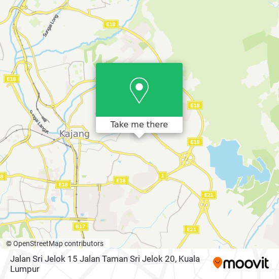 Peta Jalan Sri Jelok 15 Jalan Taman Sri Jelok 20