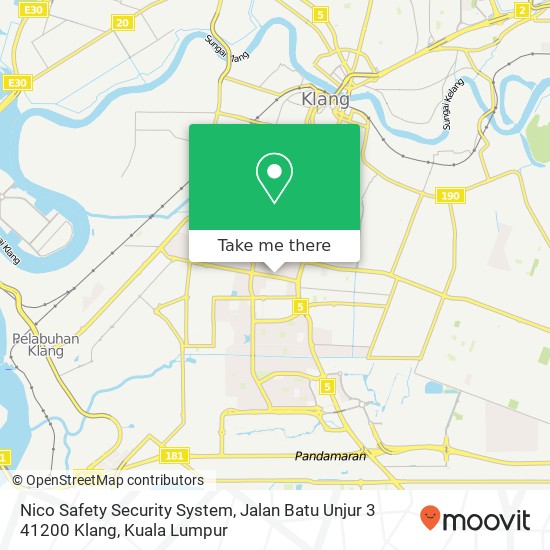 Nico Safety Security System, Jalan Batu Unjur 3 41200 Klang map
