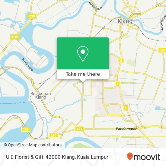 U E Florist & Gift, 42000 Klang map