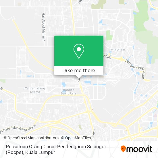 Peta Persatuan Orang Cacat Pendengaran Selangor (Pocps)