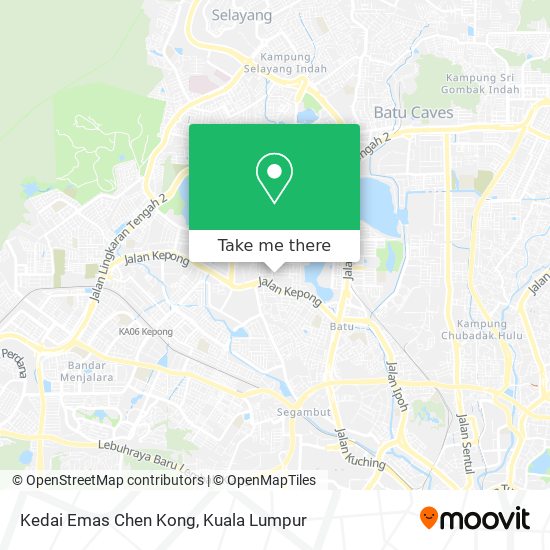 Peta Kedai Emas Chen Kong
