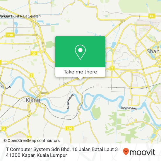 Peta T Computer System Sdn Bhd, 16 Jalan Batai Laut 3 41300 Kapar