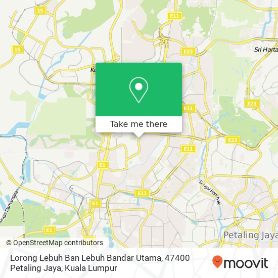 Lorong Lebuh Ban Lebuh Bandar Utama, 47400 Petaling Jaya map