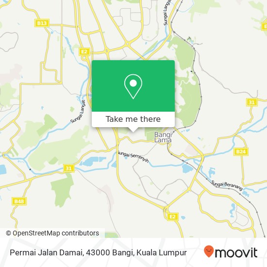 Permai Jalan Damai, 43000 Bangi map