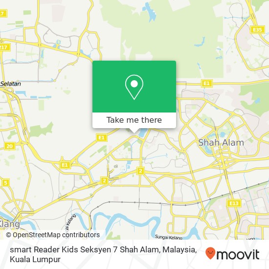 Peta smart Reader Kids Seksyen 7 Shah Alam, Malaysia