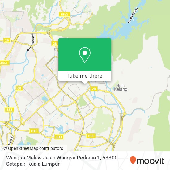 Wangsa Melaw Jalan Wangsa Perkasa 1, 53300 Setapak map