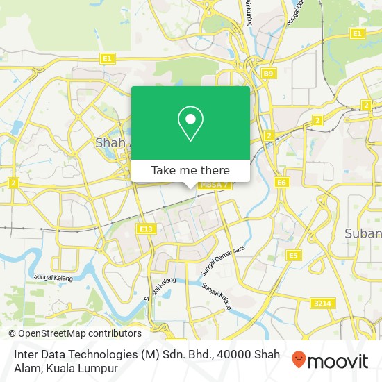 Inter Data Technologies (M) Sdn. Bhd., 40000 Shah Alam map