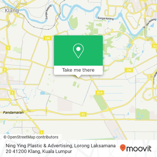 Ning Ying Plastic & Advertising, Lorong Laksamana 20 41200 Klang map