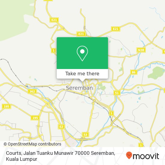 Courts, Jalan Tuanku Munawir 70000 Seremban map