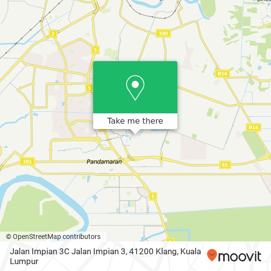 Peta Jalan Impian 3C Jalan Impian 3, 41200 Klang