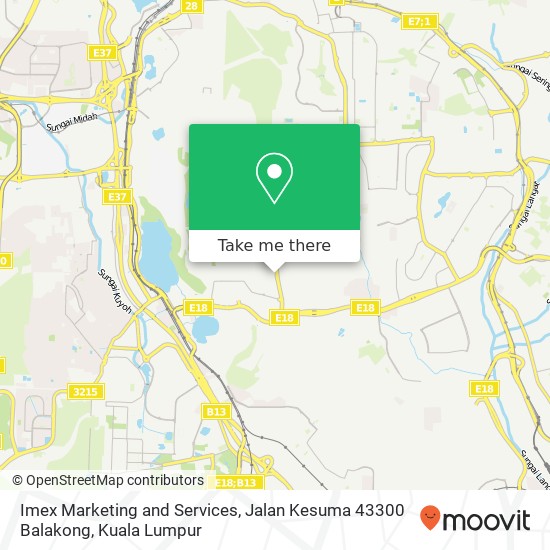 Imex Marketing and Services, Jalan Kesuma 43300 Balakong map