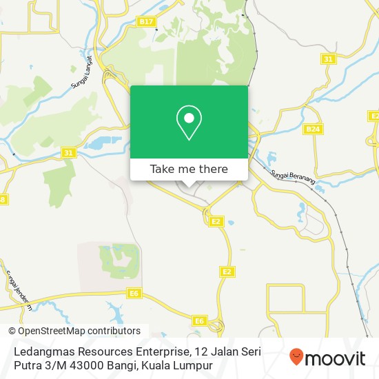 Ledangmas Resources Enterprise, 12 Jalan Seri Putra 3 / M 43000 Bangi map