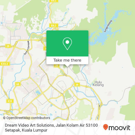 Dream Video Art Solutions, Jalan Kolam Air 53100 Setapak map