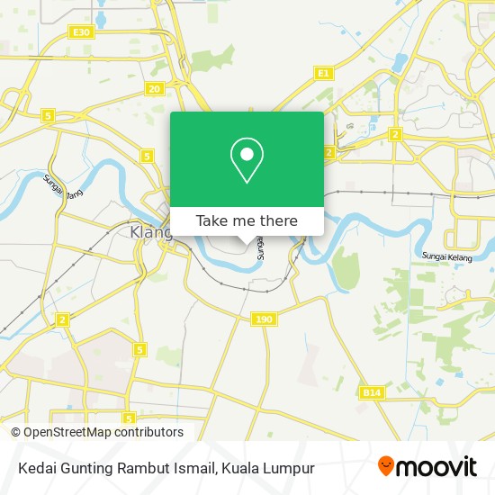 Kedai Gunting Rambut Ismail map