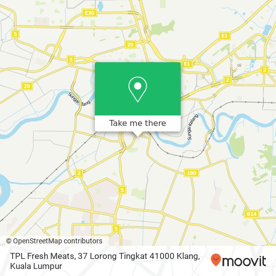 Peta TPL Fresh Meats, 37 Lorong Tingkat 41000 Klang