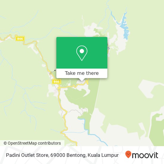 Peta Padini Outlet Store, 69000 Bentong