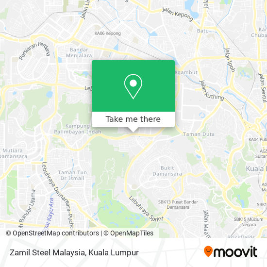 Peta Zamil Steel Malaysia