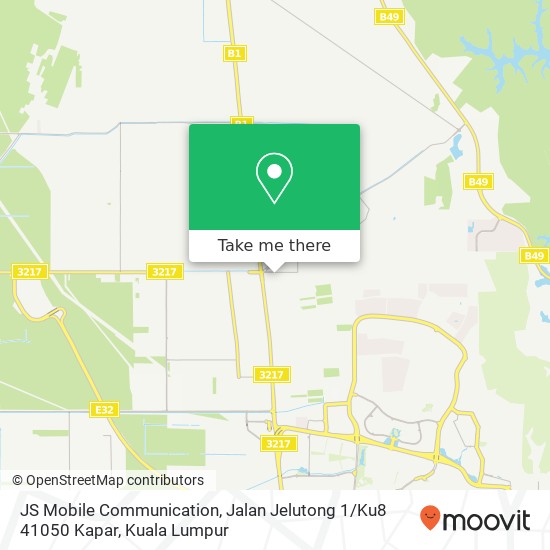 JS Mobile Communication, Jalan Jelutong 1 / Ku8 41050 Kapar map