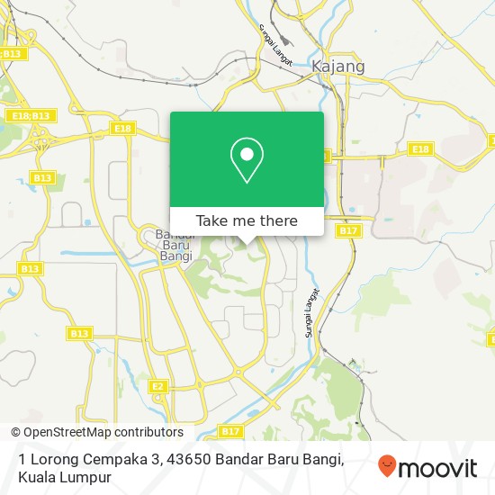 1 Lorong Cempaka 3, 43650 Bandar Baru Bangi map