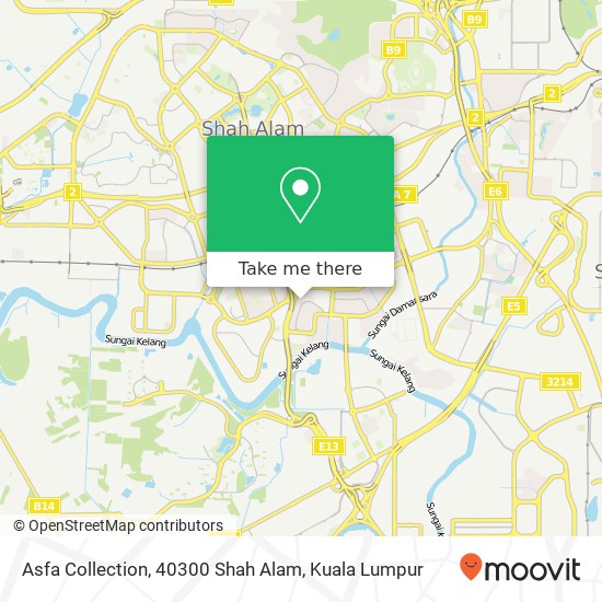 Asfa Collection, 40300 Shah Alam map