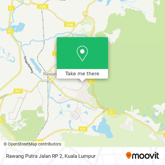 Rawang Putra Jalan RP 2 map