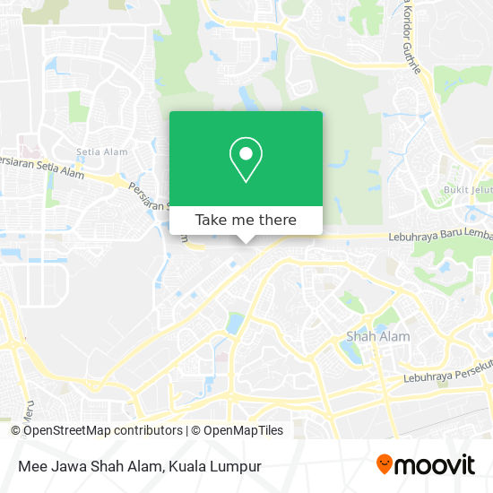 Peta Mee Jawa Shah Alam
