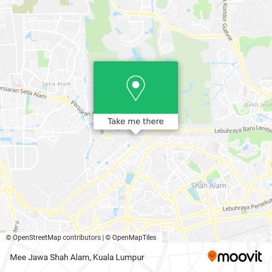 Mee Jawa Shah Alam map