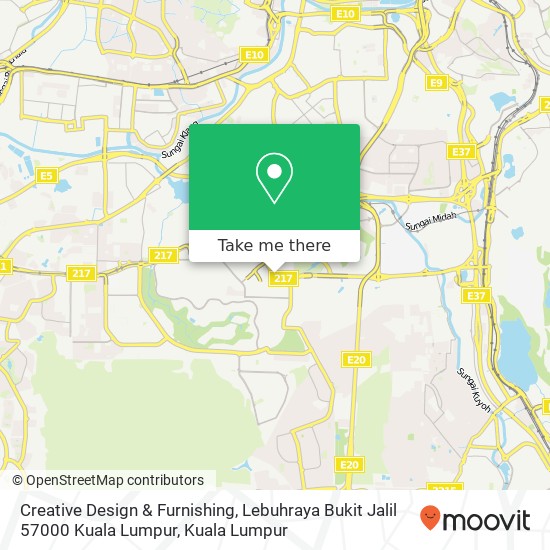 Creative Design & Furnishing, Lebuhraya Bukit Jalil 57000 Kuala Lumpur map