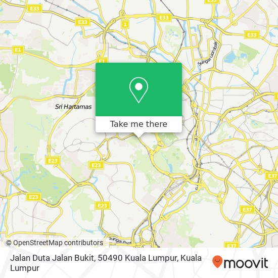 Peta Jalan Duta Jalan Bukit, 50490 Kuala Lumpur