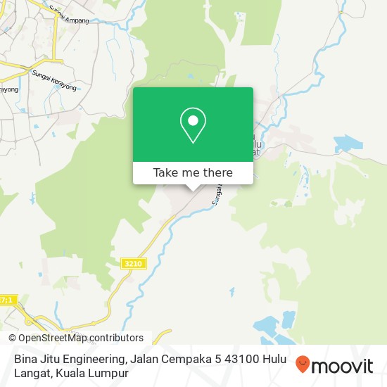 Bina Jitu Engineering, Jalan Cempaka 5 43100 Hulu Langat map