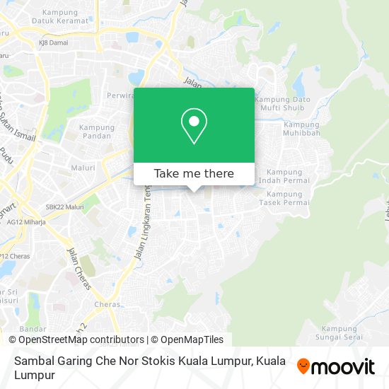 Sambal Garing Che Nor Stokis Kuala Lumpur map