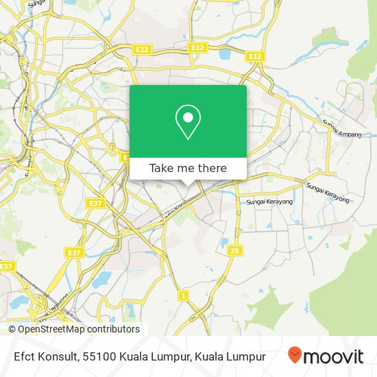 Peta Efct Konsult, 55100 Kuala Lumpur