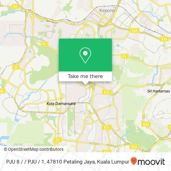 PJU 8 / / PJU / 1, 47810 Petaling Jaya map