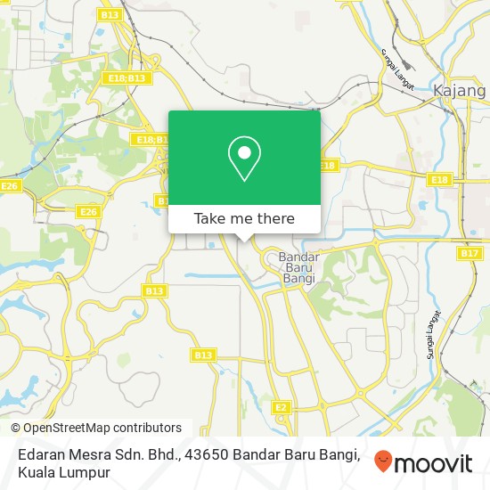 Edaran Mesra Sdn. Bhd., 43650 Bandar Baru Bangi map