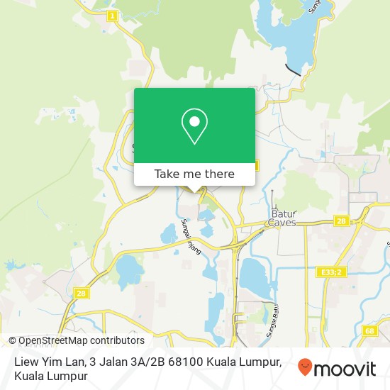 Peta Liew Yim Lan, 3 Jalan 3A / 2B 68100 Kuala Lumpur