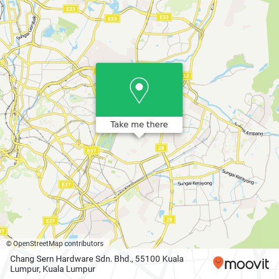 Peta Chang Sern Hardware Sdn. Bhd., 55100 Kuala Lumpur