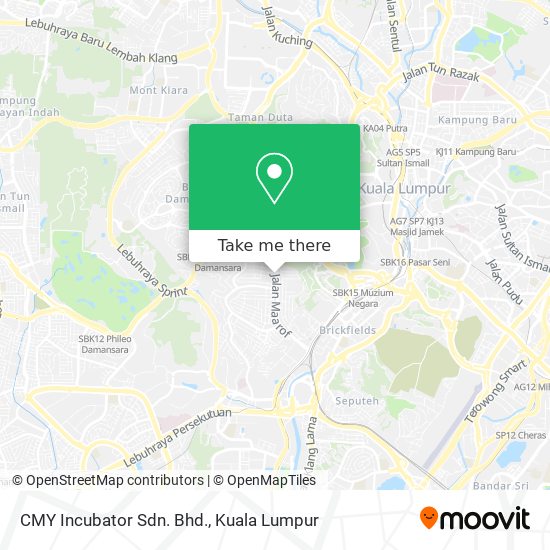CMY Incubator Sdn. Bhd. map